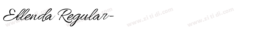 Ellenda Regular字体转换 Ellenda Regular字体转换